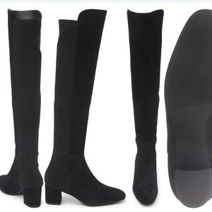 Black Suede Stuart Weitzman Gillian Over-the-knee boots (11)